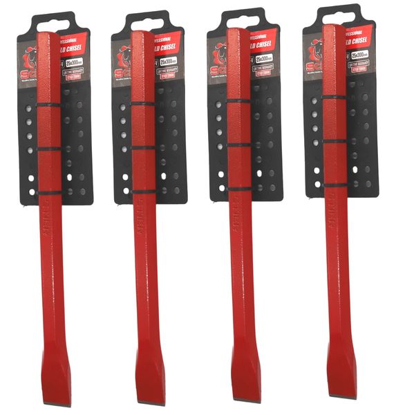 Stier High Quality Professional Cold Chisel 25x300mm - 4 Pack