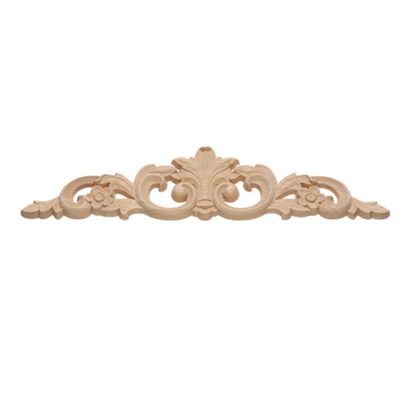 Craft Decor Natural Floral Wood Carved Corner Appliques Lace