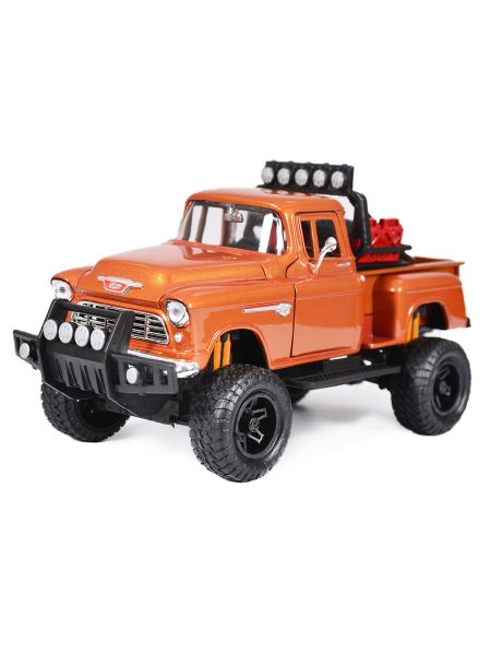 Chevy 5100 Stepside Off Road Orange 1955 (scale 1 : 24)