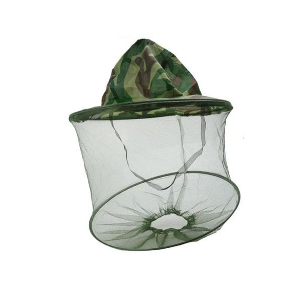 Camouflage Beekeeping Hat Head Net Hat Face Protection for Outdoor Fishing