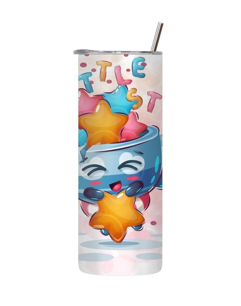 Little Star 20 Oz Tumbler with Lid and Straw Kids Graphic Design Present107