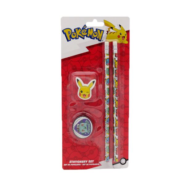 Pokemon - 4 Piece Stationery Set