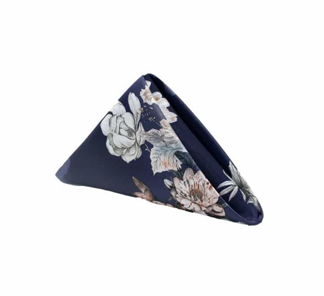Floral Satin Napkins Pack Of 5
