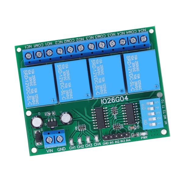 4 Channel Relay Module for Control Board DC 12V Electronics Switch