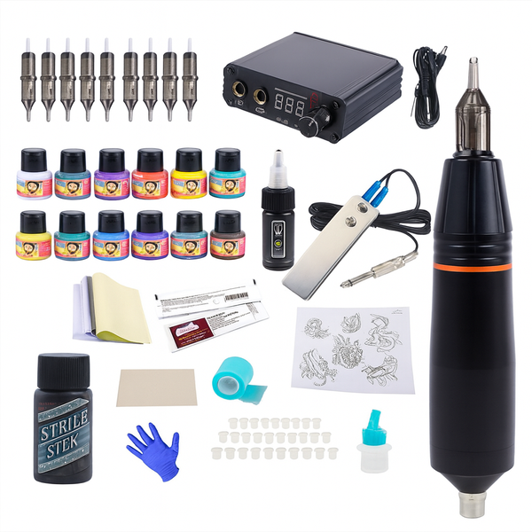 Tattoo Motor Pen Set - KIT-T-D Complete Rotary Tattoo Kit