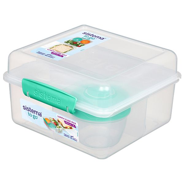 Lunch Cube Maxi To Go with 1 Pot Turquoise
