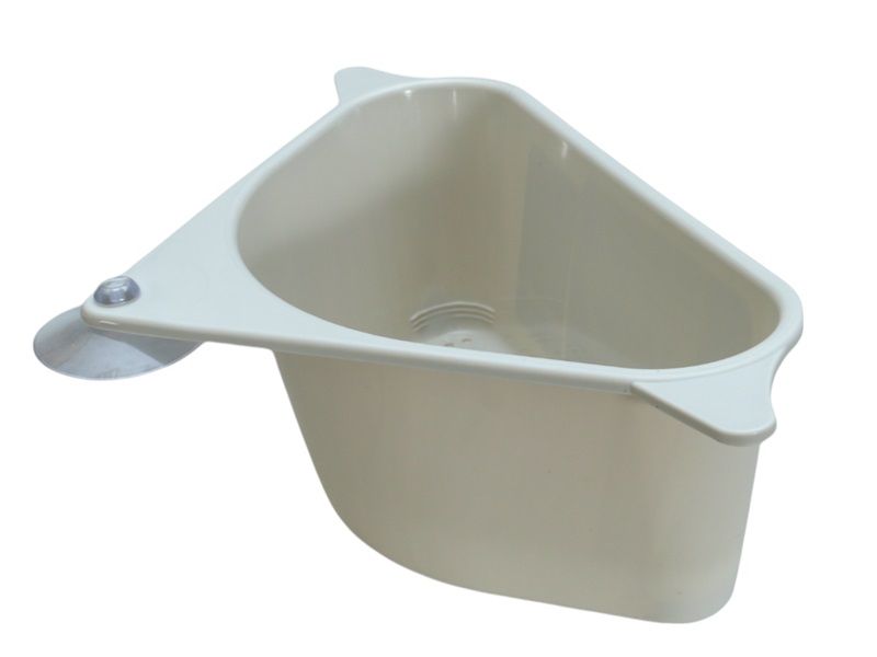Excellent Houseware Plastic Sink organizer with Suction Cups 27.5x15x8.7