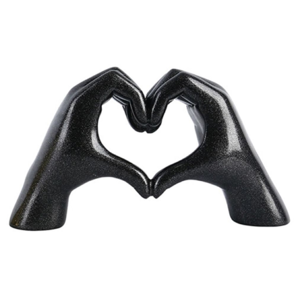 Valentine's Gift Heart Hands Sculpture, Love Gesture, Table Decor 10cmx5cm