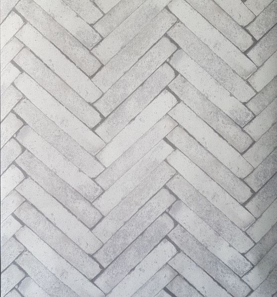 Herringbone Brick Modern Wallpaper