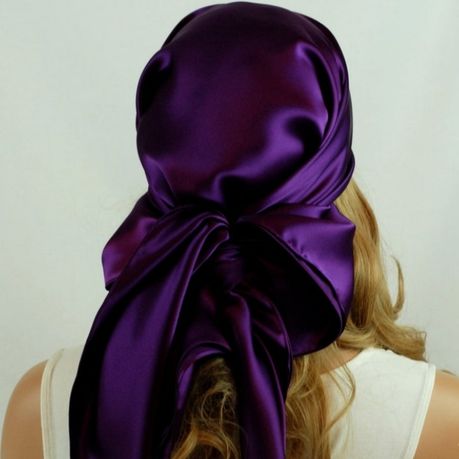 Purple best sale head scarf