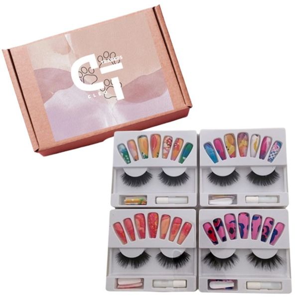 Cleo Artificial Nails &amp; Lashes with Glue