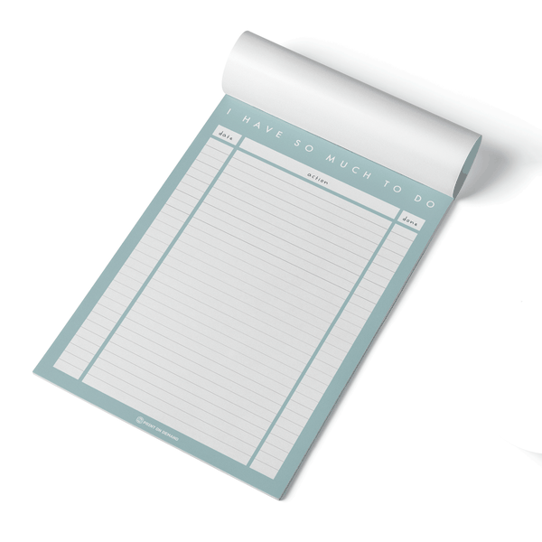 A4 To Do List Writing Pad - Duck Egg