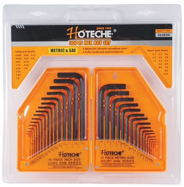Hoteche 30 Piece Allen / Hex Key Set