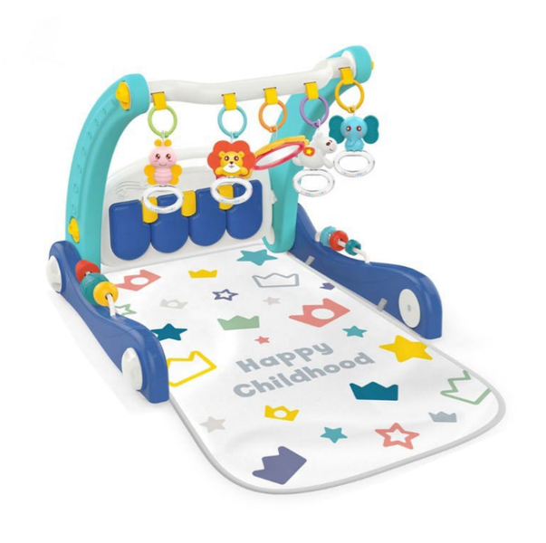 308971 Convertible Baby Piano Play Gym &amp; Step Trainer with Music Features