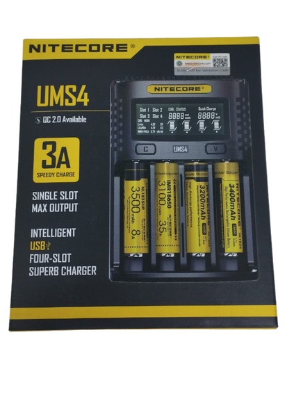 Nitecore UMS4 Intelligent USB Battery Charger