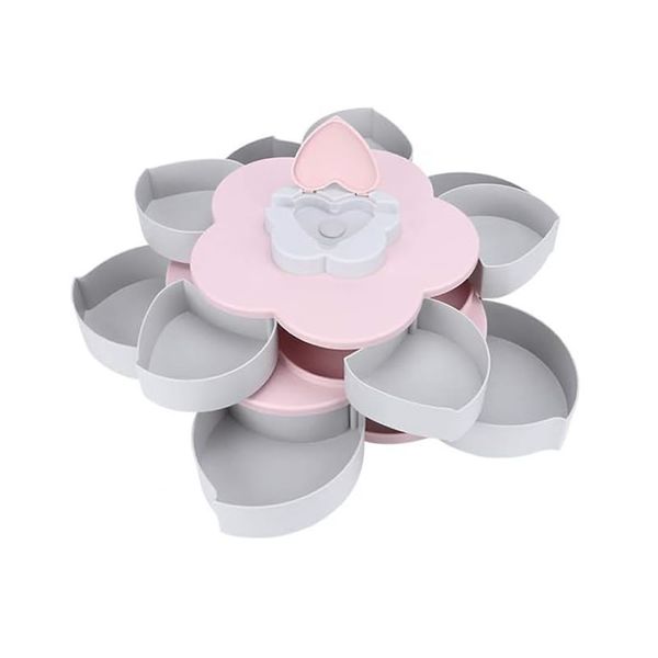 Double Decker Blooming Serving Plate Tray