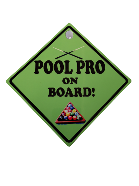 Pool Pro On Board Car Back Window Display Metal Plate With Rubber
