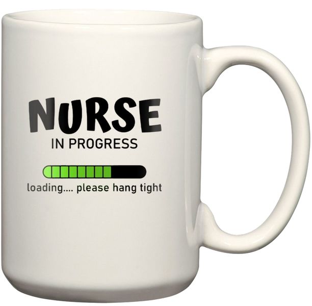 Nurse In Progress Birthday Christmas Coworker Student Graduate Gift Mug