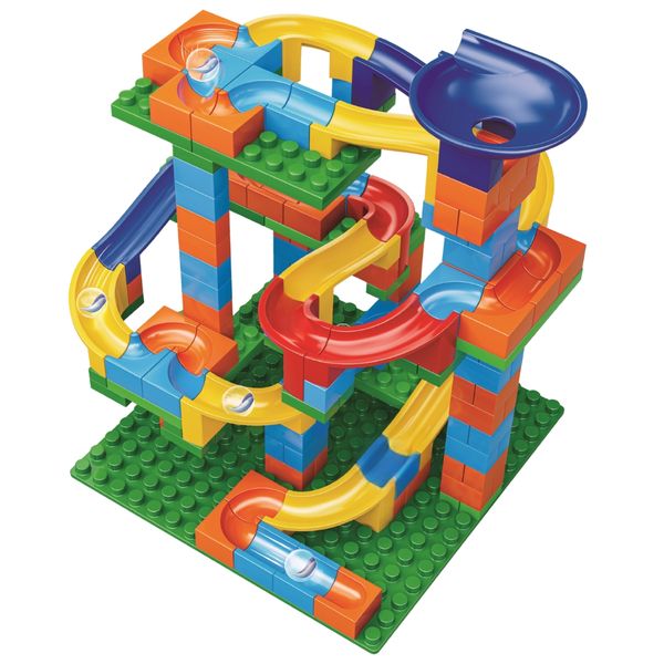 188-Piece Marble Run Building Blocks Toy - STEM Playset Toys for Toddlers