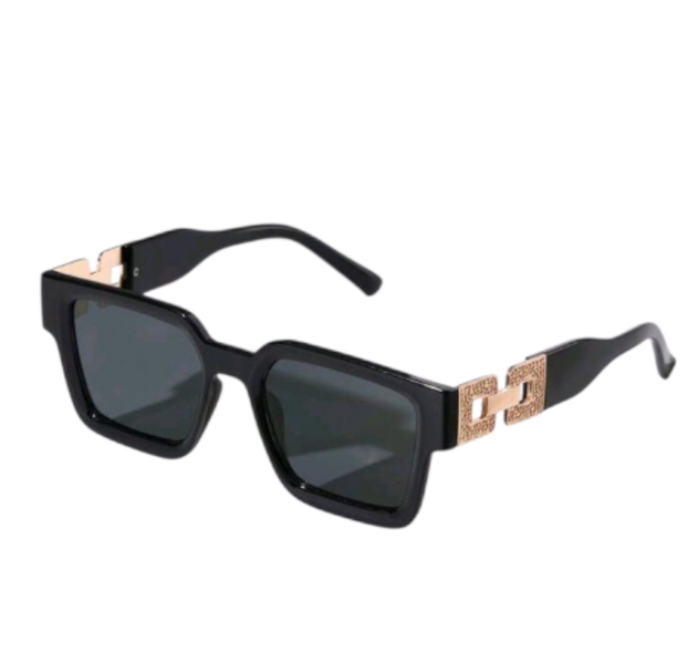 Women's Geometric Frame Fashion Glasses with Metal Chain