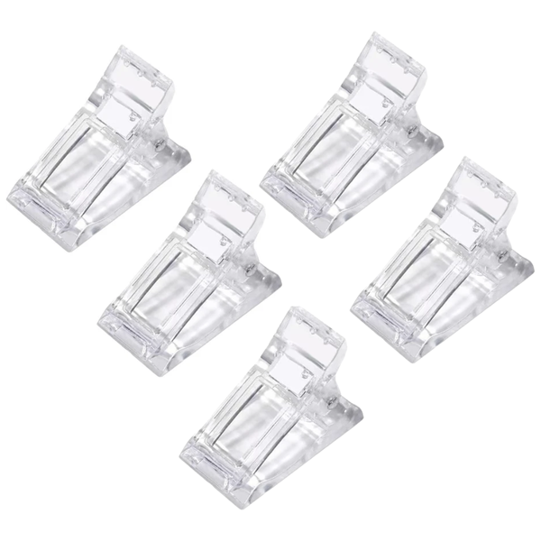 Mellon Moon Polygel / Acrylic Gel Nail Form Clips: 5 Pack