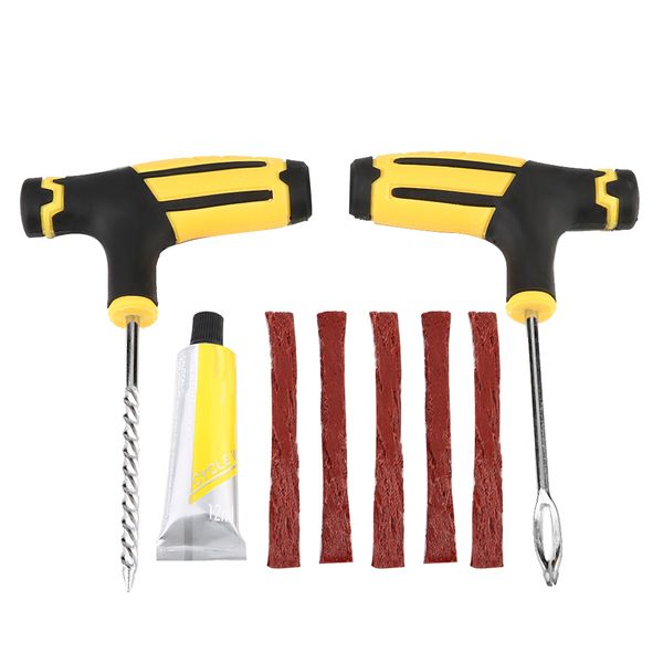 Tubeless Tire Flat Repair Tool Kit for Cars Trucks