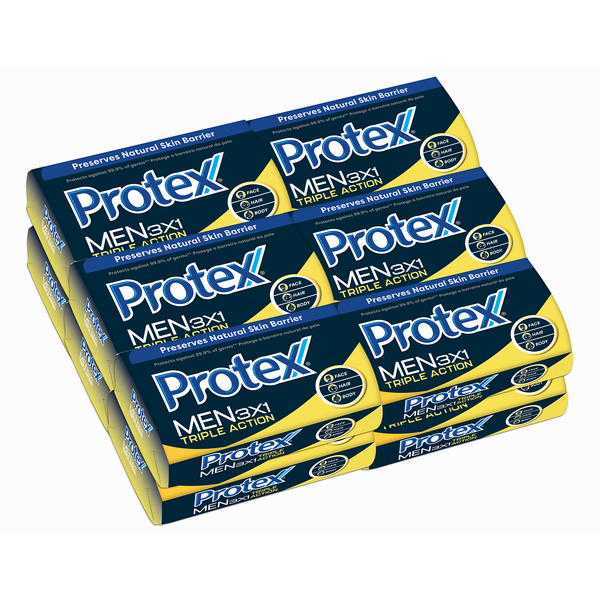 Protex Triple Action Antigerm Bar Soap, 12 x 175g