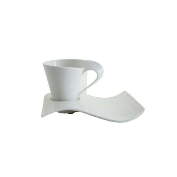 Classique Wavy Tea Set- 12 Piece Cup &amp; Saucer
