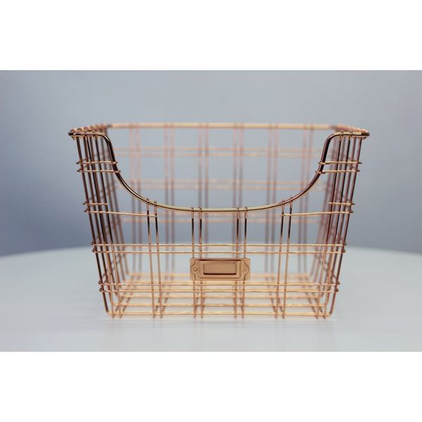 Basket - Ash Copper Crate - Set Of 2