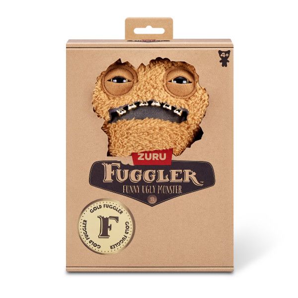 Fuggler Gold Fuggs 9" Plush - Light Brown with Gold Teeth