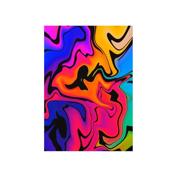 Colourful Paint Splatter - A1 poster
