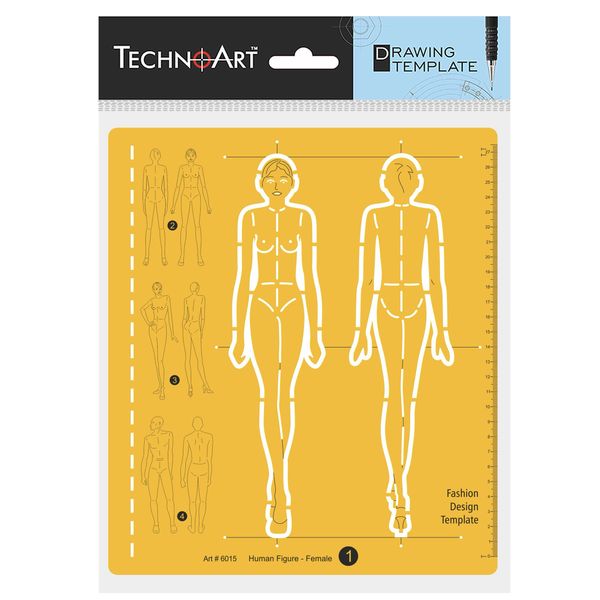 TechnoArt Template Human Figure Female 1