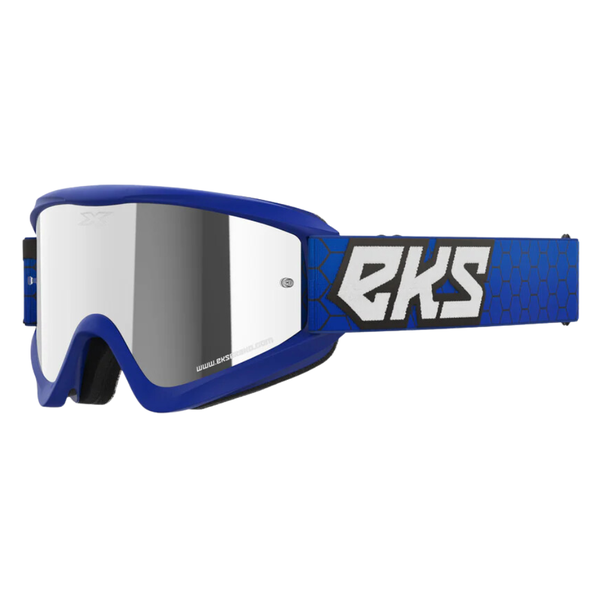 Eks Gox Flat Out Royal Blue/Silver Mirror Goggle image