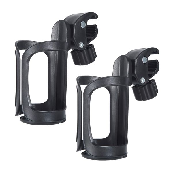 Sport Adjustable Universal Stroller Bike Cup Holders - Set of 2 - 14cm