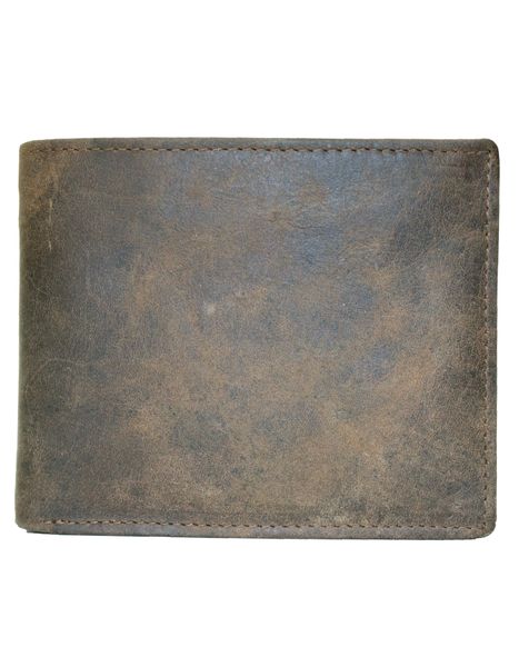 Luvsa LV-3146 Full Grain Genuine Leather Men's Card Holder Bi-Fold Wallet
