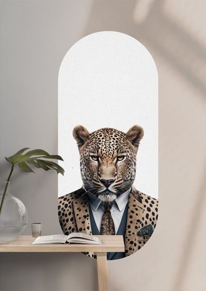 The Fierce Leopard Wall Sticker