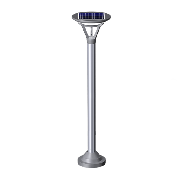 SamMag Solar Floor Light, Stainless Steel Housing, Li-Ion Battery, LED