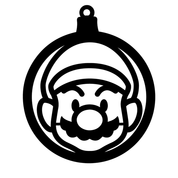 White Decal Sticker - Super Mario 004 image