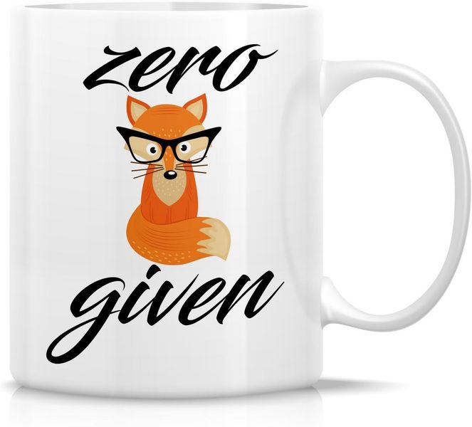 Zero Given Fox Christmas Birthday Gift Mug