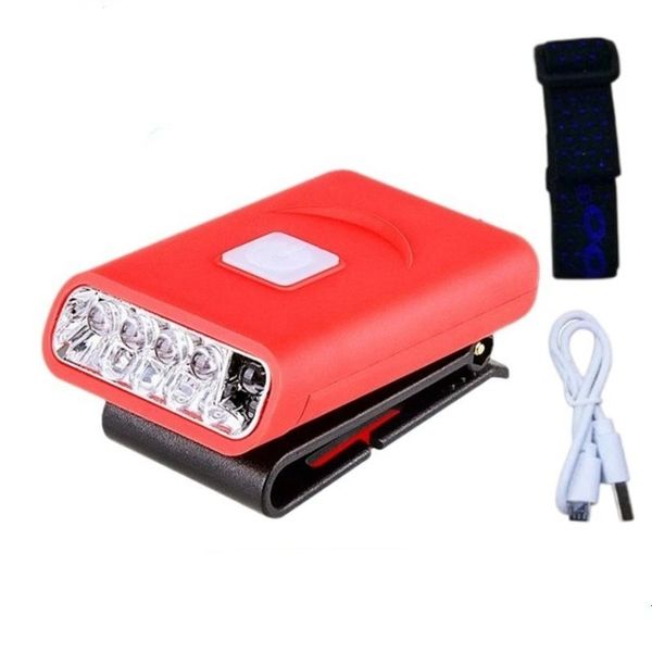 LED Rechargeable HeadLamp With Clip For Cap- SD
