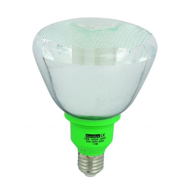 Eurolux - Lamp Par38 Reflector Cfl E27 Green 18W - 2 Pack