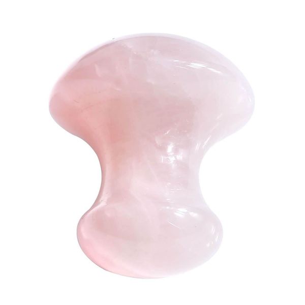 Mikay Health Rose Quartz Mushroom Massage Stone