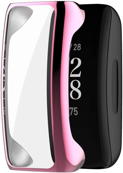 TPU Full Protective Case Cover for Fitbit Inspire/Inspire HR - Rose Pink