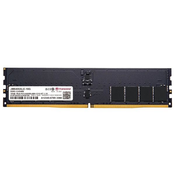 Transcend JetRam 16GB DDR5 6400MHz Desktop RAM - JM6400ALE-16G DIMM