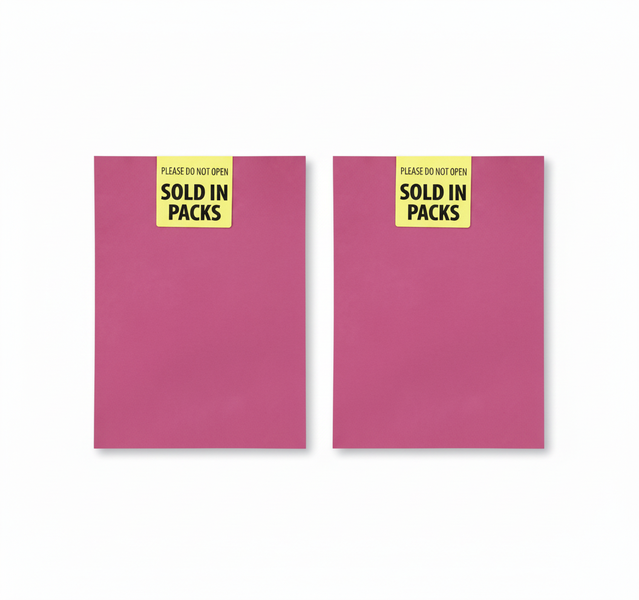 Art+Craft A4 160g Pink Craft Paper Sheets 10 Piece - 2 Pack