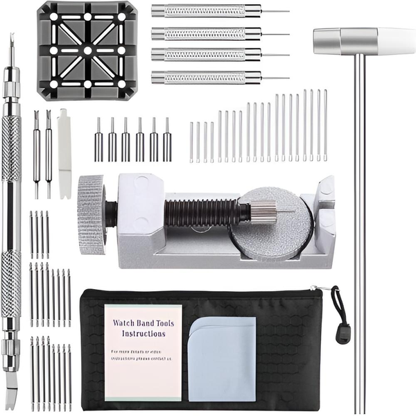 Watch Repair Tool Kit 24 in 1 Kit Watch Band Strap Link Pins Remover Tool