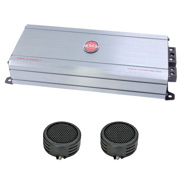 Reference Audio RA-TIVO-X 9000.1 1200w Mono-Block Amplifier &amp; Evo Tweeters