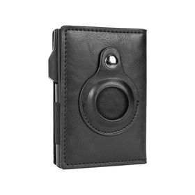 PU Leather RFID Pop-Up Wallet with AirTag Holde | Shop Today. Get it ...