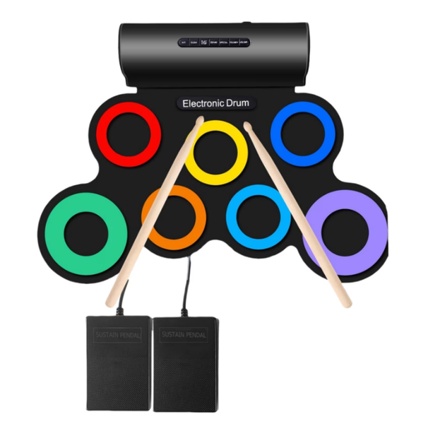 Digital Electronic Silicone Drum Kit with Foot Pedal