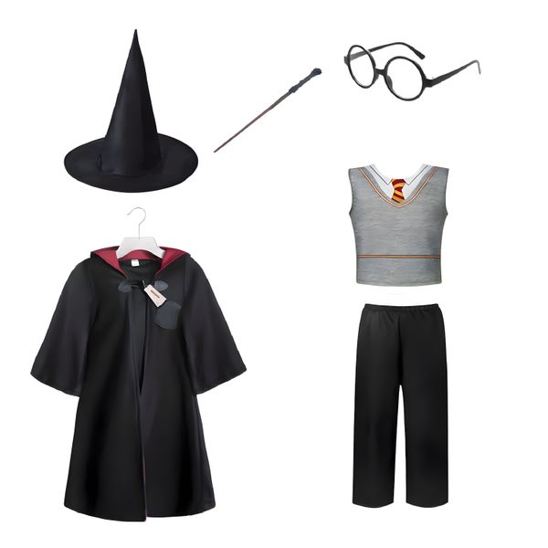 Redisson Wizard Costume for Boys Girl, Harry Potter Fancy Dress Costume